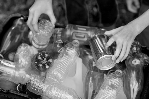 Efficient garage clearance team working in Chiswick